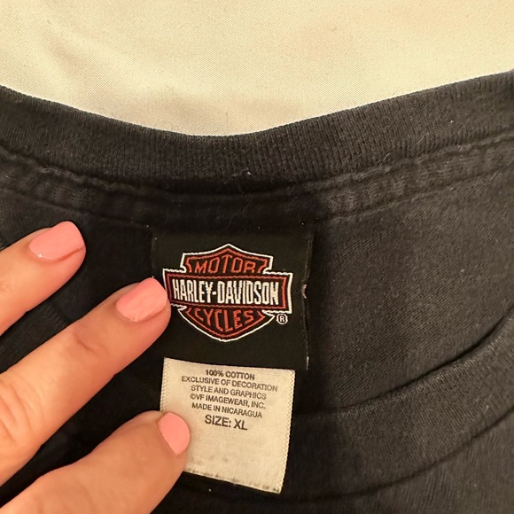 Harley Davidson black Mystic Wolf Graphic Men’s T-Shirt - Picture 3 of 6